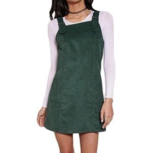 Celmia Collection green corduroy dress